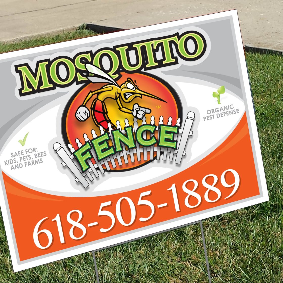 Mosquito Fence Coroplast Yard Sign