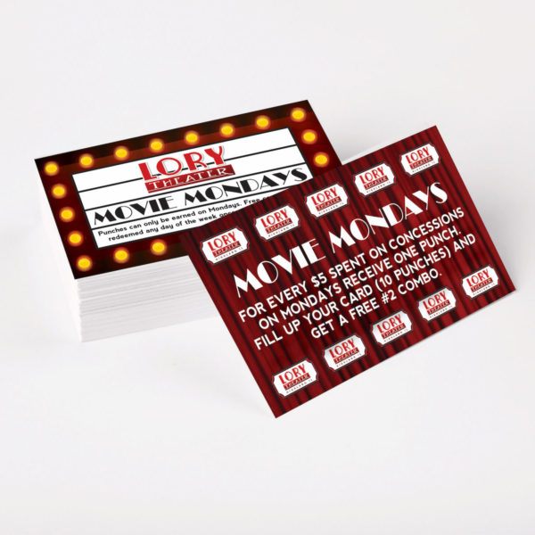 Lory Theater Punch Card Design