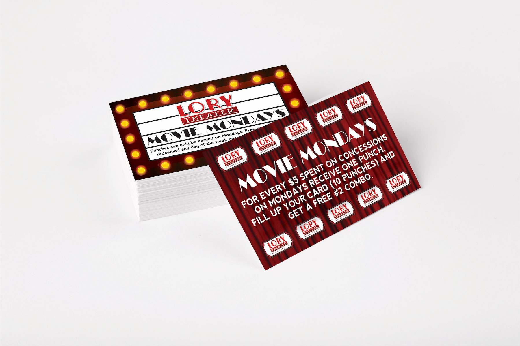 Lory Theater Punch Card Design