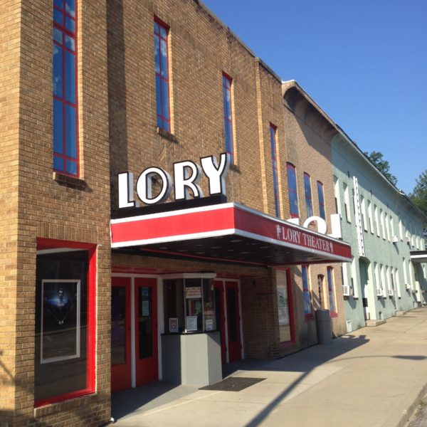 The Lory Theater Cabinet Sign