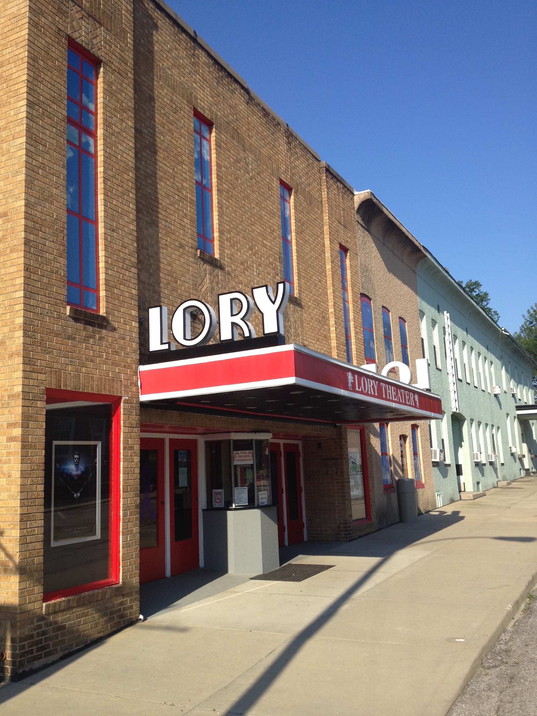 The Lory Theater Cabinet Sign
