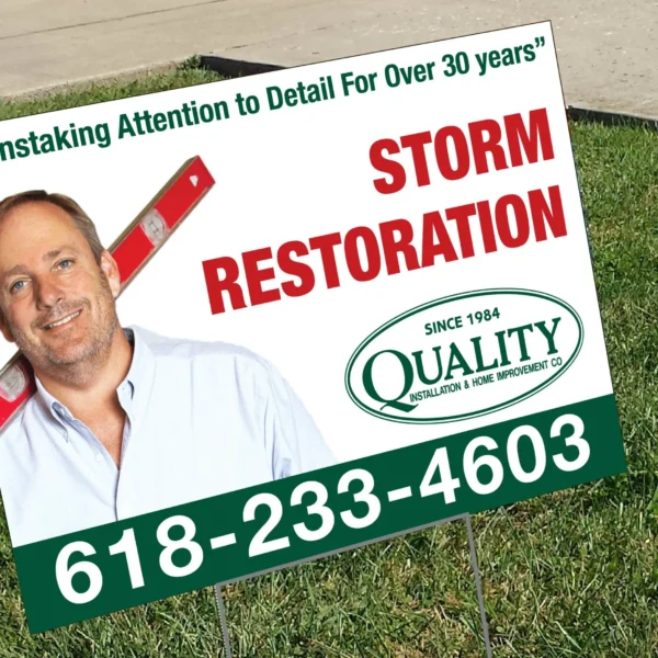 Quality Insurance Coroplast Yard Sign